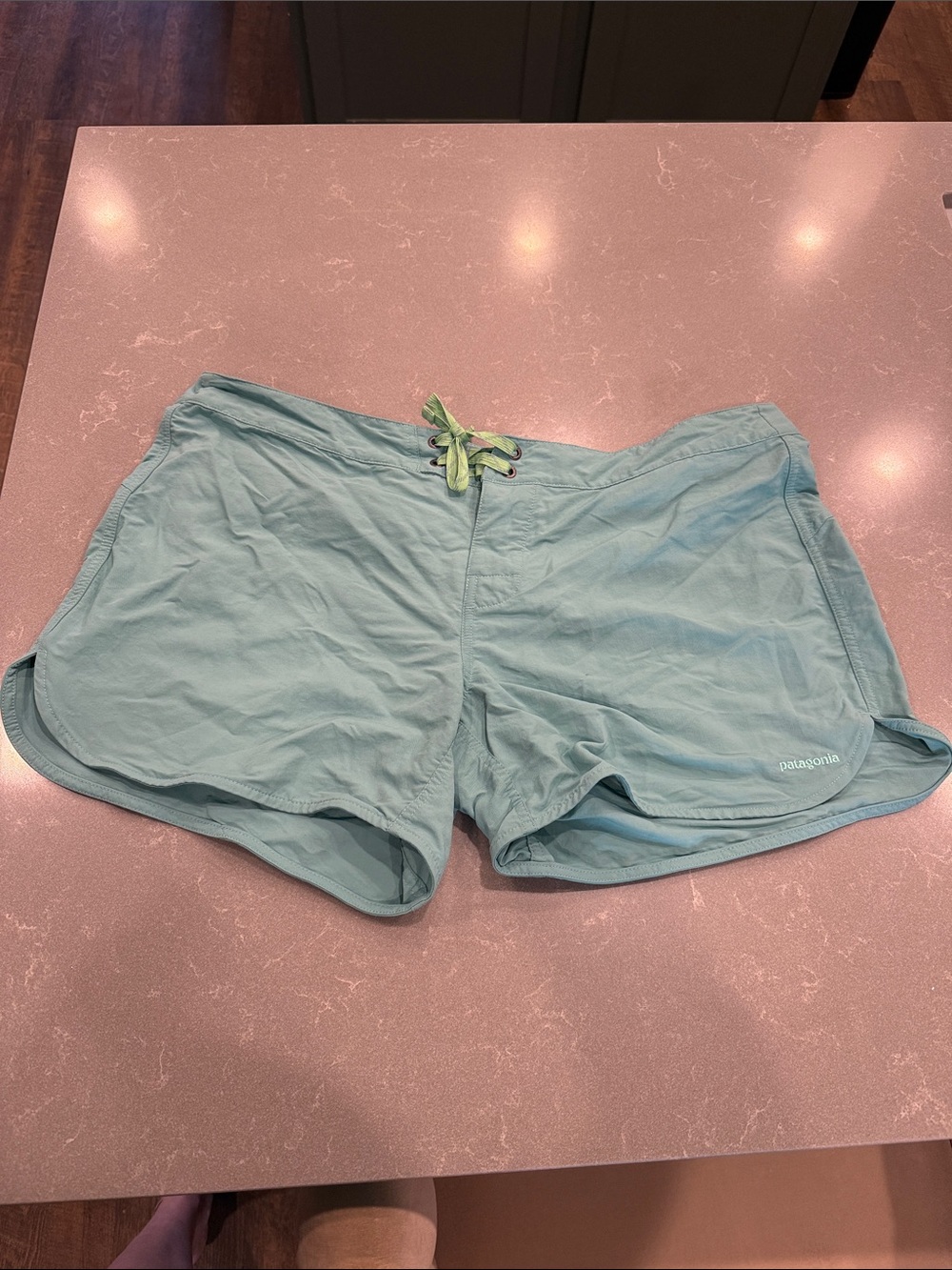 Patagonia Women's Seafoam Green Athletic Shorts